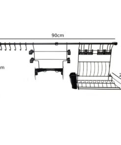 Escorredor Suspenso e Organizador Metaltru Kit Linha D