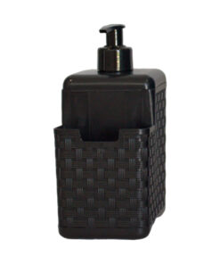 Dispenser de Detergente Preto Rattan Arqplast