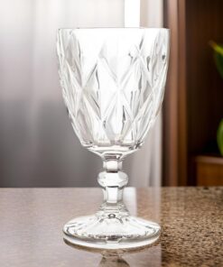 Jogo Taça de Vinho Diamond 340mL BelaKaza