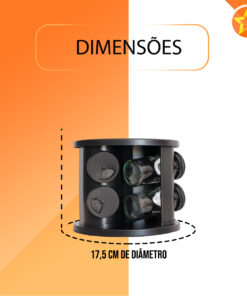 PORTA CONDIMENTO GIRATORIO 6 POTES