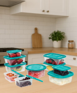 Conjunto potes jaguar cor Verde