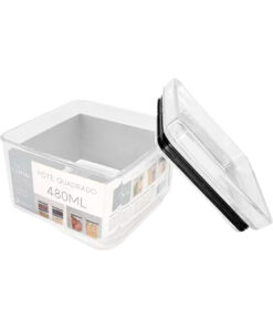 Pote Hermético Acrílico Quadrado 480ml Paramount
