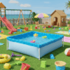 Tanque Balneário Piscina Infantil Quadrada 400 Litros Mor