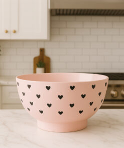 Bowl rosa heart Preto