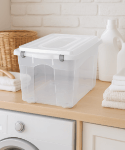 armazenamento recipiente caixote Caixa Multiuso Organizadora Transparente