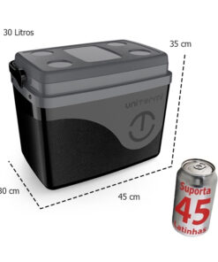 Caixa Térmica Cooler Com Alça 30 Litros Grande 45 Latas Unitermi
