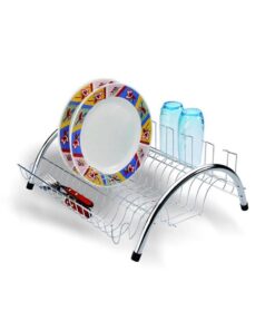 Escorredor De Louça Arco Cromado Pequeno Madefer Inox