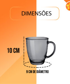 JG CANECAS C/6 COLORIDAS 360ML