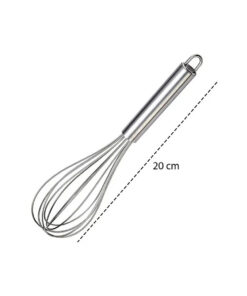 Batedor Mexedor Manual Fouet 20 Cm Aço Inoxidável Fartex
