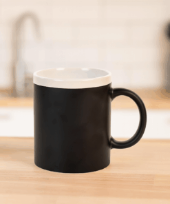 Caneca Mágica de Porcelana com Superfície Lousa 320Ml Fartex