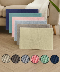 esteira capacho Tapete Microfibra Chenille 38x58cm