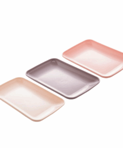 Travessa Bandeja de Bambu e Polipropileno Lyor