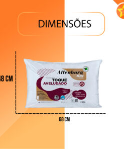 TRAVESSEIRO TOQUE AVELUDADO 100 ANOS 48CM X 68CM ALTENBURG