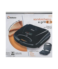 SANDUICHEIRA E GRILL 2EM1 BLACK 220V