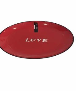 PRATO SOBREMESA CERAMICA SAGE VERMELHO 20CM