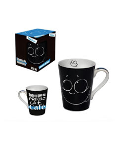 Caneca de Cerâmica Tudo Que Eu Preciso É de Mais Café 340ml Wellmix