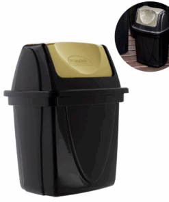 Lixeira E-black plasutil 4,9 litros