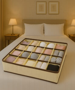 ORGANIZADOR DE CALCINHA - BEGE 24 PC CLINK