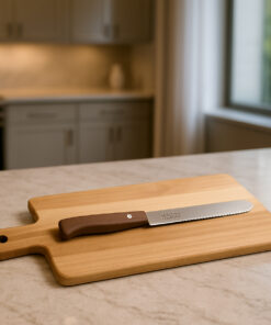 KIT TABUA + FACA PARA PAO TRAMONTINA