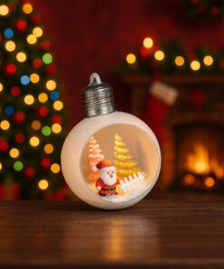 Bola de Led Iluminada Papai Noel Natal