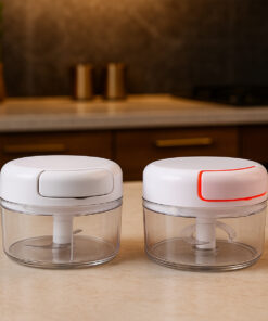 Mini Processador Manual Lâminas 200ml Feito em SIlicone