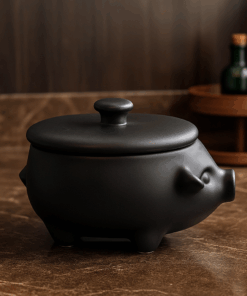 Tigela Formato de Porco Cerâmica