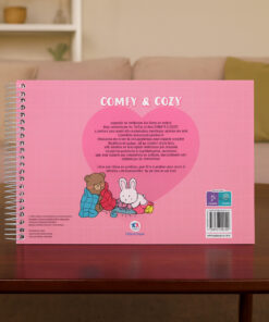 Livro Comfy sobre mesa