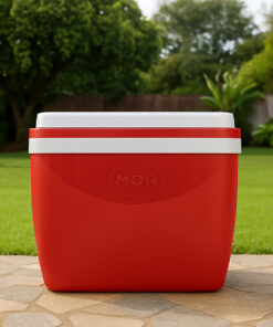 Uma caixa térmica no jardim