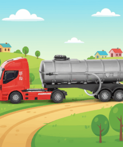 camião pipa que sai agua