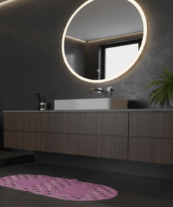 Protetor de Chão, base, esteira Tapete de Banheiro Antiderrapante com Ventosas