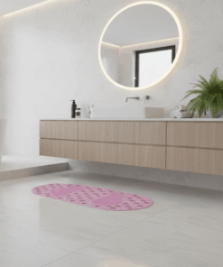 Protetor de Chão, base, esteira Tapete de Banheiro Antiderrapante com Ventosas