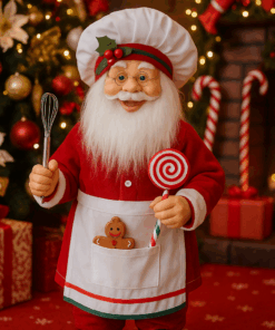 Papai Noel Confeiteiro 20x60x15 Casa Natale