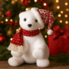 Urso Polar Snow com Gorro Vermelho 20× 30×30 cm