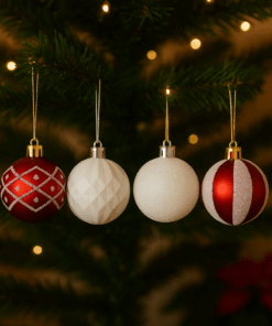 Kit com 24 Bolas Decorativas de Natal Casambiente