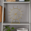 Roda Gigante de Ferro Dourado Giratória Decorativa