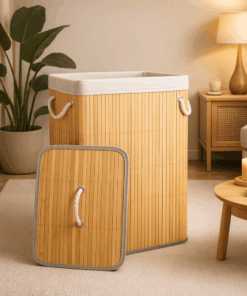 Cesto de Bambu amarelo