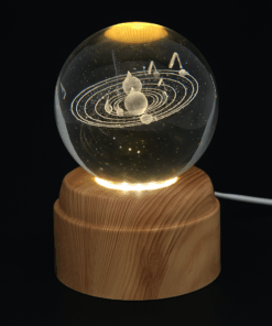 Luminária Crystal Ball (Bola de Cristal) 3D Giratória 8 cm