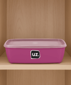 Pote Multiuso Retangular 1,5 Litros de Plástico com Tampa UZ