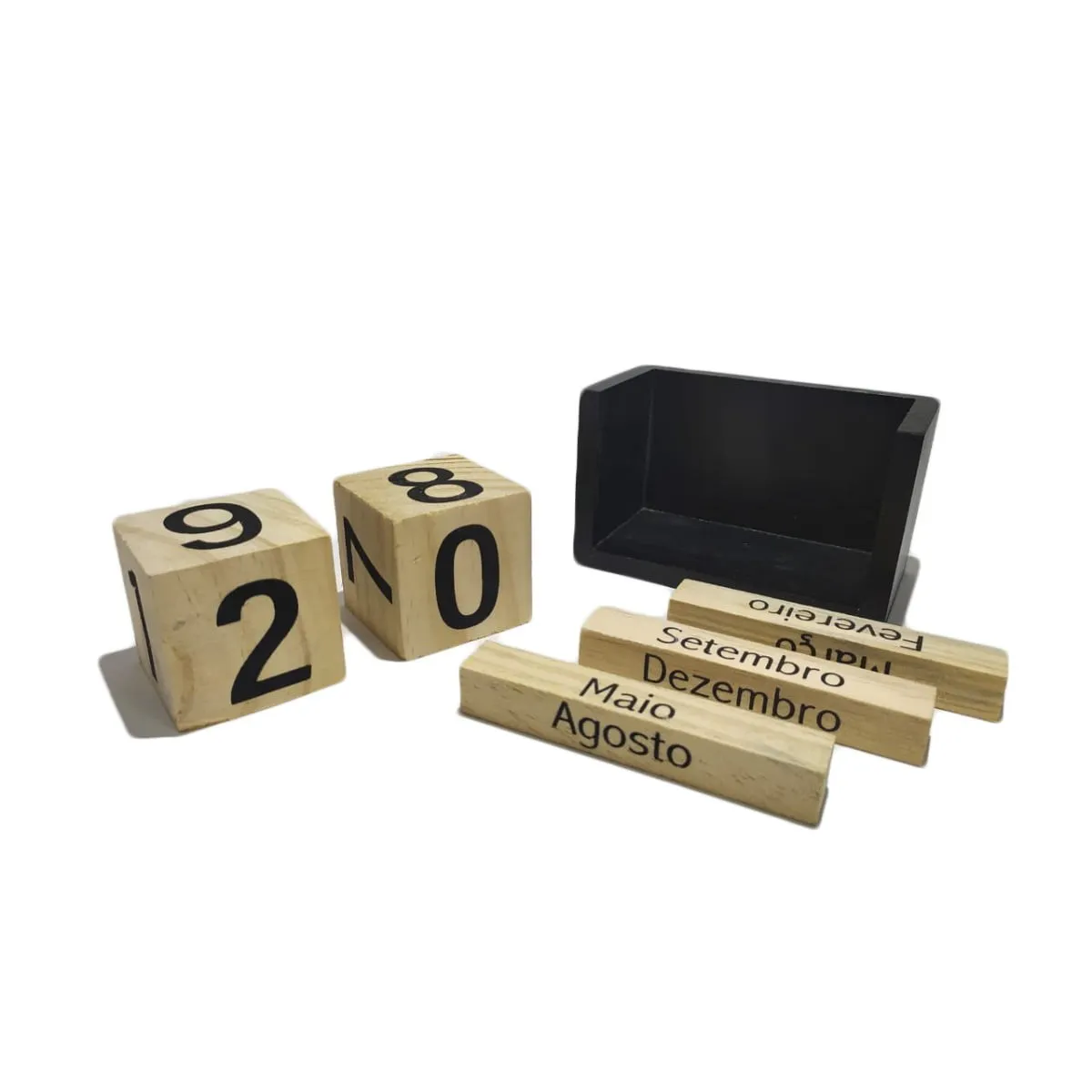 Calendário de Madeira Decorativo para Mesa - Imagem 5