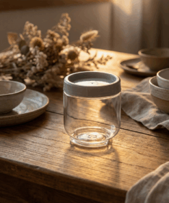 Pote Organizador Gire e Trave 550ml Redondo