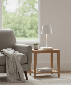 Luminária abajur de mesa de ferro