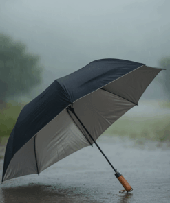 Guarda Chuva Automático Preto Dupla Camada 120x70cm