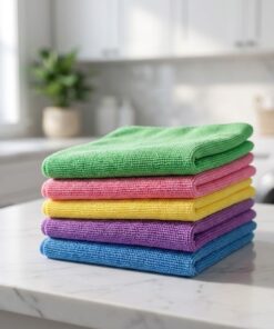 Kit Pano Microfibra 5 Peças 30x30cm - Multiuso e Macio